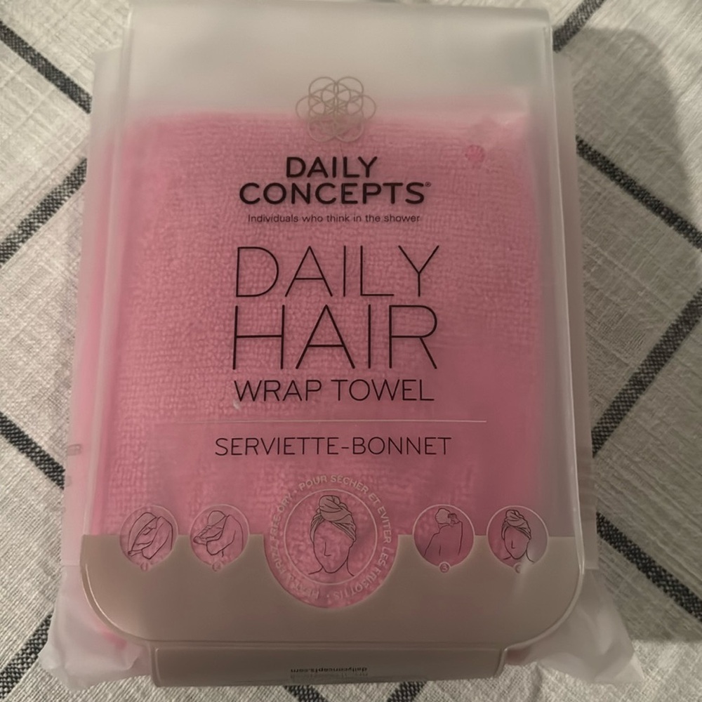Daily concepts hot pink hair wrap
